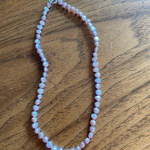 Beautiful freshwater pearls in pale purple, 16 in